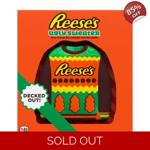 Reese's Ugly Sweater Milk Chocolate and Peanut Butter Creme 170g Box